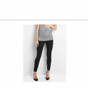 Black maternity skinny jeans